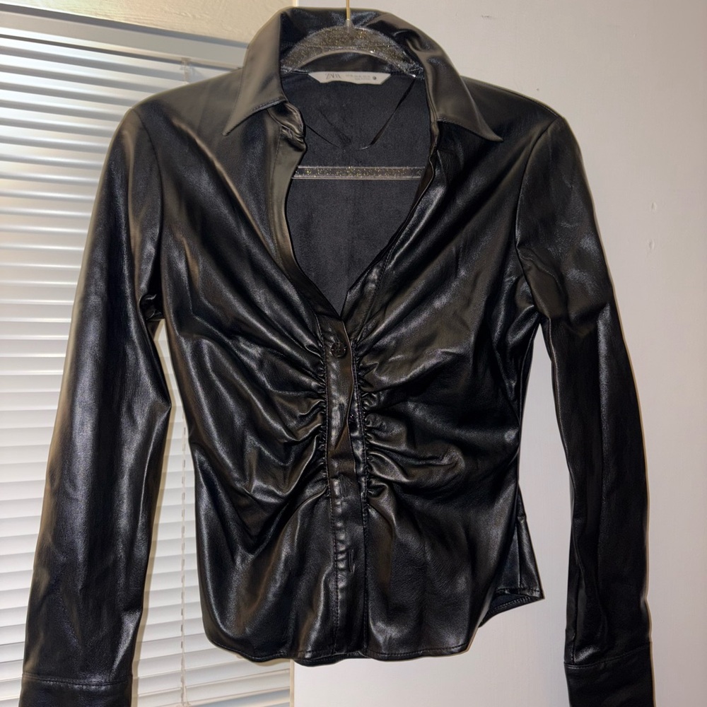 Black Leather Women's Jacket